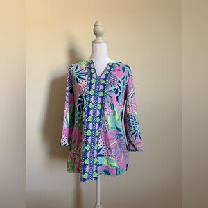 UPF 50+ ChillyLilly Karina Tunic  Lilly Pulitzer size large women’s
